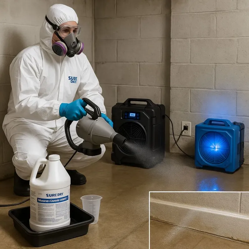 Sanitization and Odor Removal process in Pink, OK
